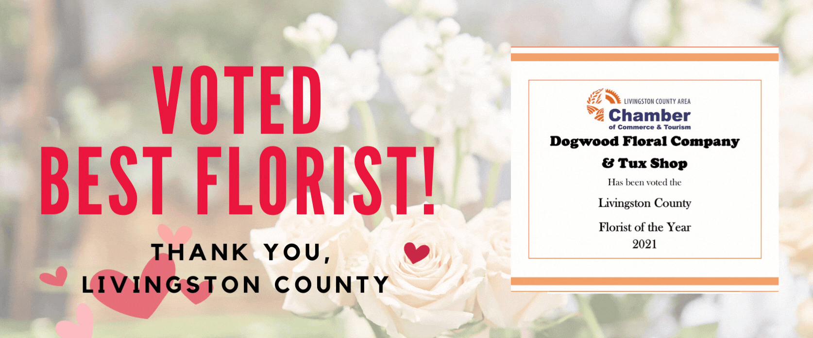 Flower Delivery to Dansville by Dogwood Floral Company